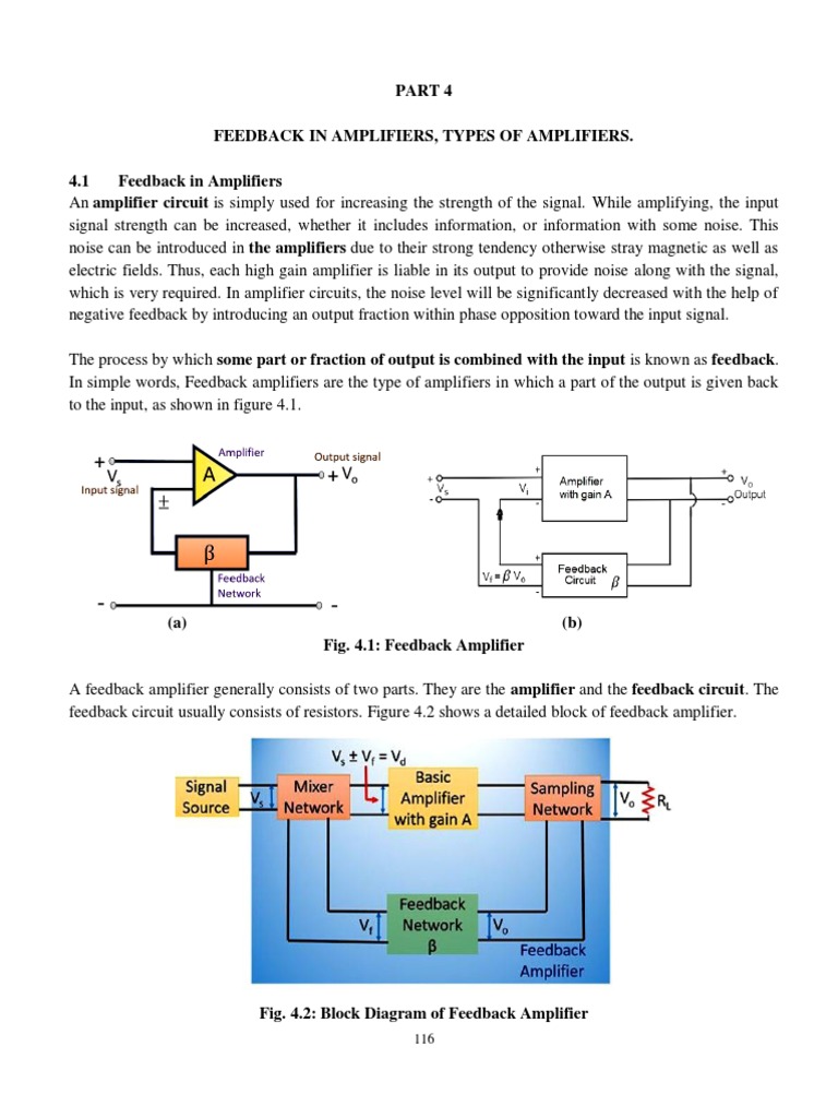 EEE 332 Feedback in Amplifiers PDF Amplifier Feedback