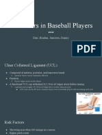 Epidemiology of Ucl Tears in Baseball Players