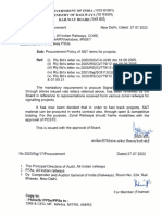 Procurement Policy For S&T Material DTD.27.07.22