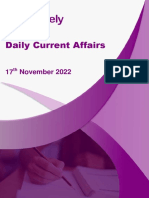 Daily Current Affairs: 17 November 2022