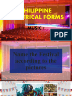 Philippine Festival and Theater Forms