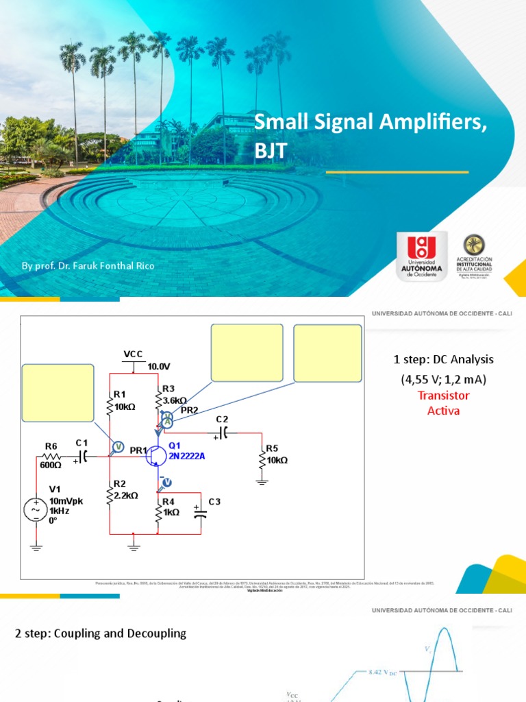 BJT Small Signal Amplifier Analysis | PDF | Bipolar Junction Transistor ...