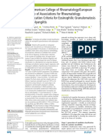 2022 American College of Rheumatology:European Alliance of Associations for Rheumatology Classification Criteria for Eosinophilic Granulomatosis with Polyangiitis 