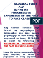 PFA Progressive Expansion of The Face To Face Classes
