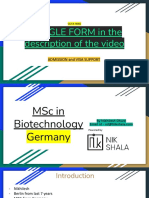 MSC in Biotechnology