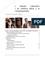 Guía de Estudio. Liberación Pedagógica en América Latina y La Pedagogía Contemporánea