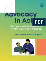 Advocacy in Action The Fourth Book of Speaking Up A Plain Text Guide To Advocacy (John Tufail Kate Lyon)