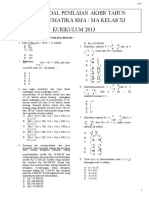 11 Naskah Soal PAT Matematika W XI