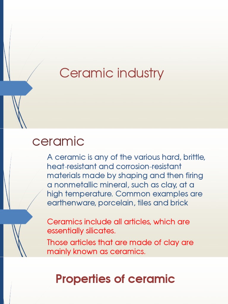 Lecture Ceramic Industry PDF Ceramics Thermal Expansion
