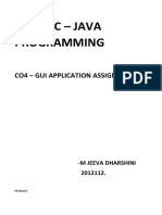 19CS51C - JAVA Programming: Co4 - Gui Application Assignment