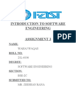Introduction To Software Engineering Assignment 3