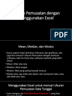 Mean Median Modus Dengan Excel