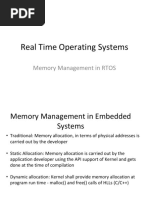 Memory Management in RTOS