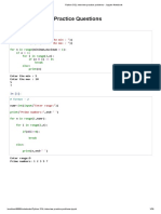 Python and SQL Interview Questions