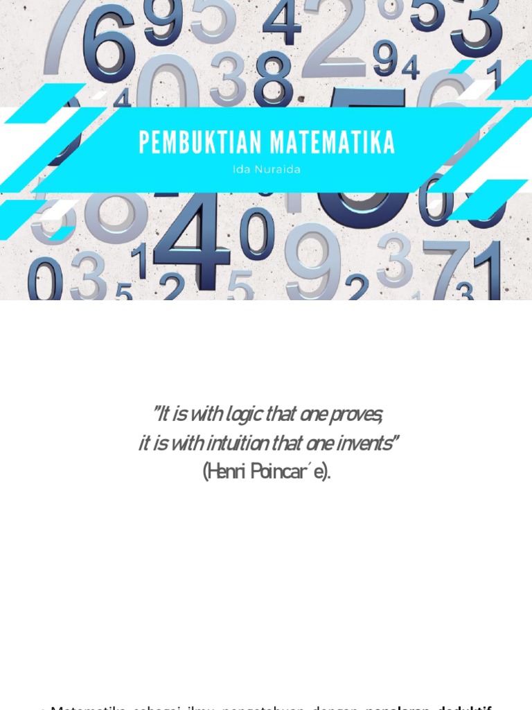 Pembuktian Logika Matematika Dasar | PDF | Kajian Bahasa Asing | Metode ...