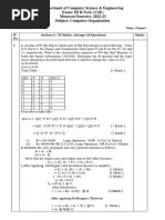 Mid Semester Model Answer