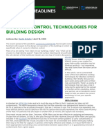 Infection Control Technologies For Building Design (COVID)