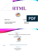 HTML Project Report on Basics and Elements
