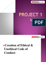 Project 1 - Creation of Ethical & Unethical Code of Conduct