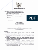 Surat Edaran Walikota Tentang PPKM Level 2 Kota Surakarta Nomor Ks.00 - 010 - 2022