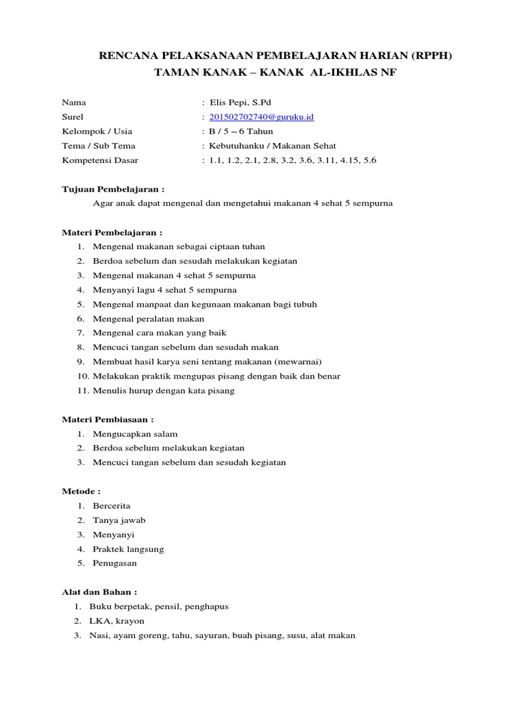 Makanan 4 Sehat 5 Sempurna Pdf