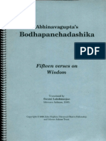Abhinavagupta's Bodha Panca Dasika Laxman Joo _text