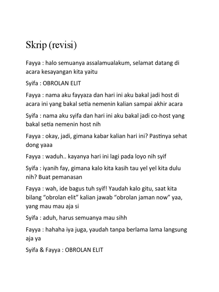 Obrolan Elit: Keluarga Inspiratif Umroh | PDF