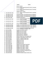 Catálogo de documentos CONACYT