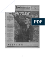 Hitler Vous Parle - Interview Par Paris-Soir 22 Janvier 1936