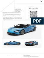 McLaren 765LT Spider Order EUZVYHX Summary 2022-10-15