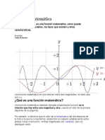 Función matemática: concepto, tipos y ejemplos