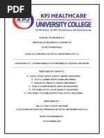 Lab Report Antimicrobial Susceptibility Testing Methods