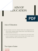 Aim of Education