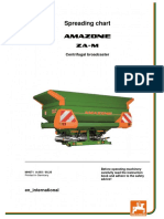 Amazone Zax 1402 Spreading Chart