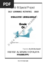 English - Grade 4 - Self-Learning Pack - 2021