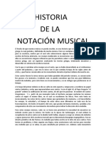 Historia de la notación musical