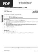 Cambridge International AS & A Level: Physics 9702/13