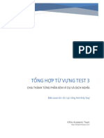 Tổng HỢP TỪ Vựng Test 3: Chia Thành Từng Phần Kèm Ví Dụ Và Dịch Nghĩa