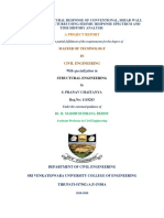 A Study On Structural Response of Conventional, Shear Wall and Hybrid Structures Using Seismic Response Spectrum and Time History Analysis