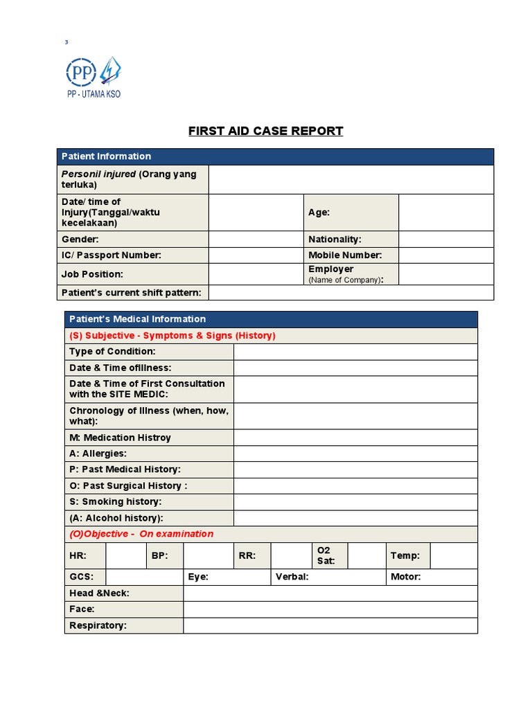 First Aid Report PDF