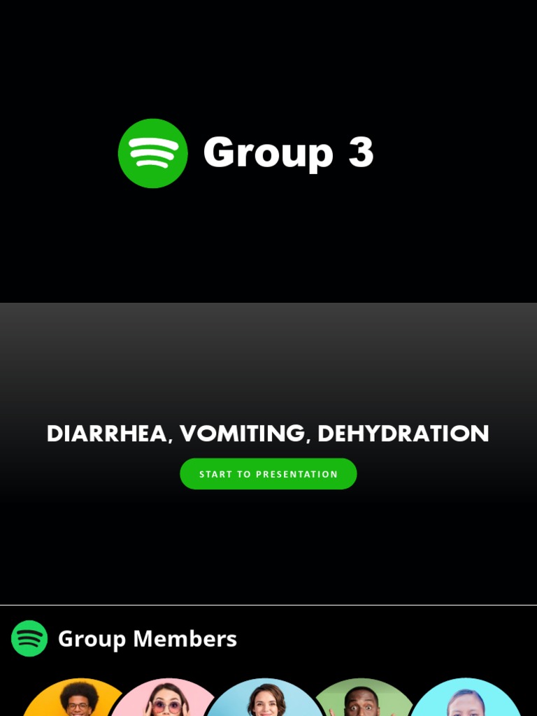 Diarrhea, Vomiting, Dehydration Group 3 PDF Dehydration Diarrhea