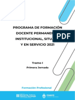 Tramo I - Jornada 1 FORMACIÓN PROFESIONAL