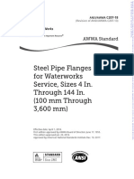 C207-18 - Steel Pipe Flanges For Waterworks Service, Sizes 4 In. Through 144 In. (100 MM Through 3,600 MM)