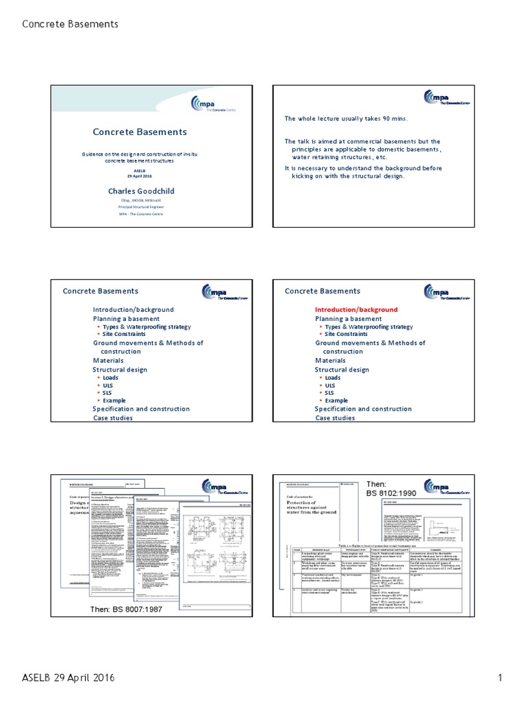 Concrete Basement Design Guidance | PDF | Deep Foundation | Basement