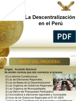 La Descentralización en El Perú-YEHUDE SIMON