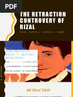 The Retraction Controversy of Rizal