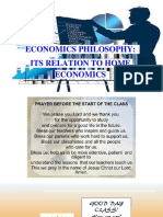 Module 2 ECONOMICS PHILOSOPHY - ITS RELATION TO HOME ECONOMICS