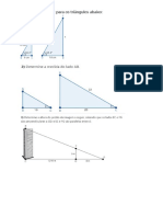 Calcule o Valor de X para Os Triângulos Abaixo