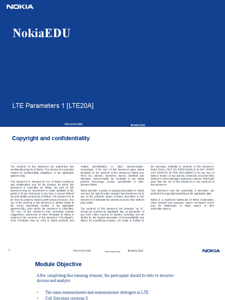 RA41210V20A LE11 Idle Mode Mobility PDF Lte