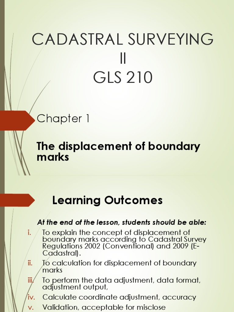 Chapter 1A Displacment Boundary Mark Conventional PKUP2002 PDF